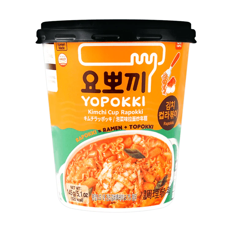Yopokki Spicy Kimchi Cup Rapokki Yopokki Spicy Kimchi Cup Rapokki